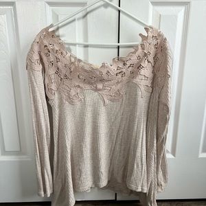 Tons on compliments when I wore this one time! Off the shoulder lace look.